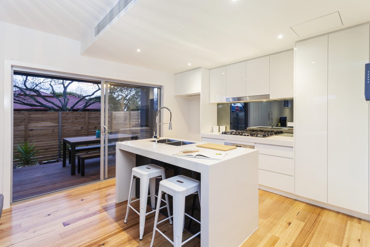 White kitchen with