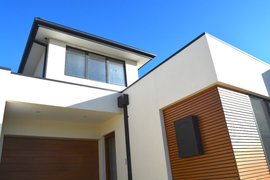 Melbourne townhouse development facade details